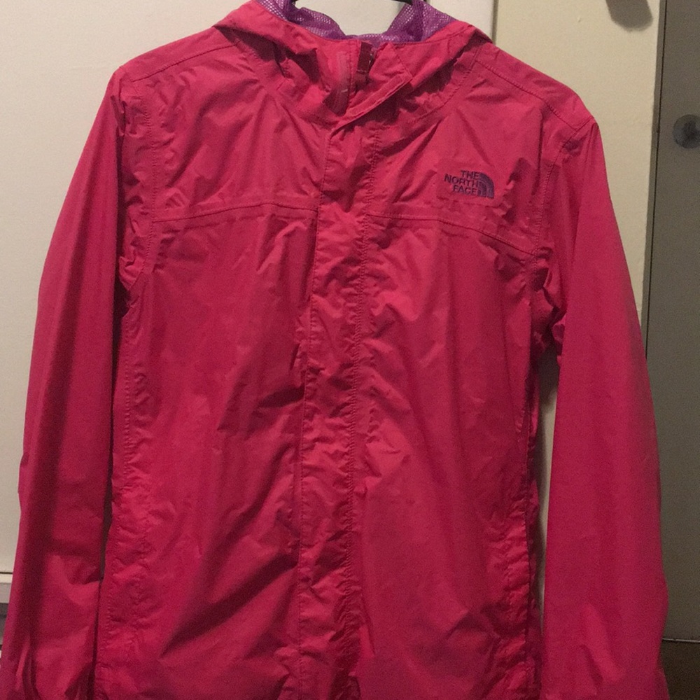 North face rain coat